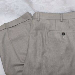 Lauren Ralph Lauren 38X32 Mens Dress Slacks Pants Straight Pleated Cuffed O